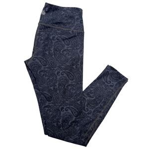 Athleta‎ Women’s Paisley Activewear Leggings - Front Inside Pocket - XS